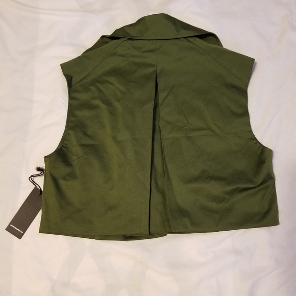 NWT Forever 21 Vest Women's Color Olive Green Size M - Picture 7 of 8